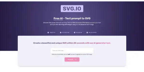 Screenshot of SVG.io