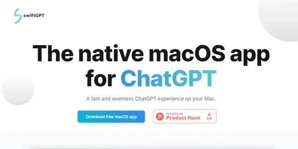 Screenshot of SwiftGPT App