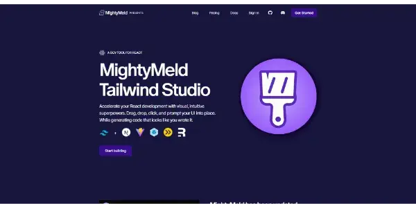Screenshot of Tailwind Studio