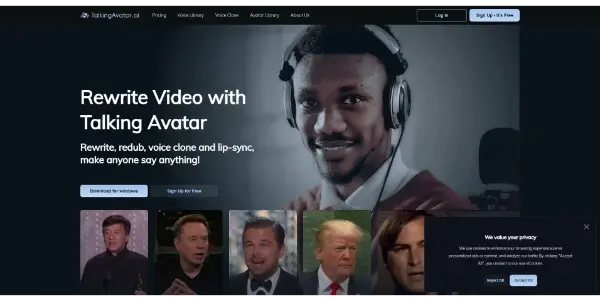 Screenshot of TalkingAvatar