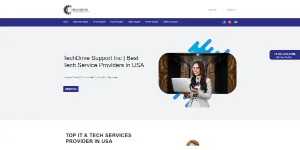 Screenshot of TechDrive Support Inc