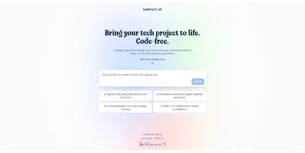 Screenshot of Techmart AI