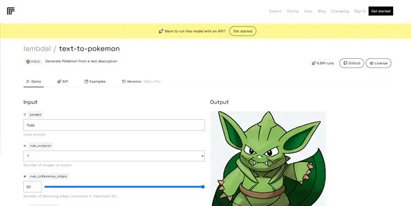 Screenshot of Text to Pokemon