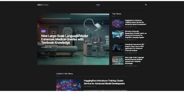 Screenshot of The AGI News