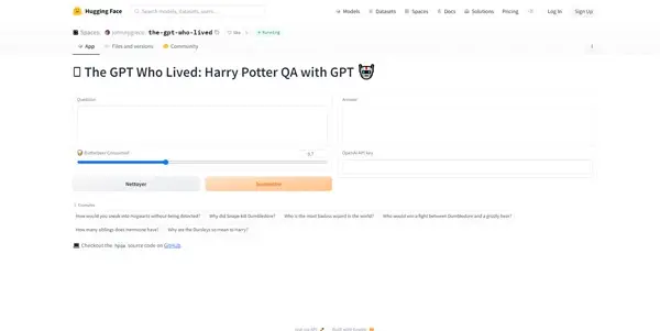 Screenshot of The GPT Who Lived
