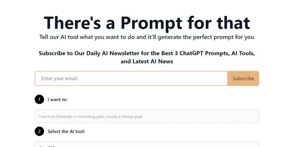 Screenshot of There’s a Prompt for that