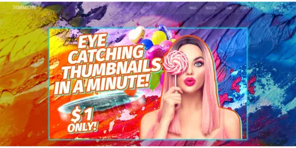 Screenshot of Thumbmachine