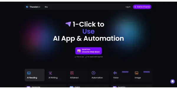 Screenshot of Thunderbit