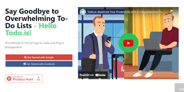 Screenshot of Todo.is