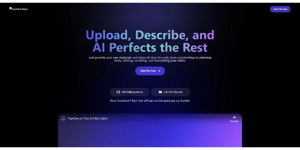 Screenshot of Topview.ai