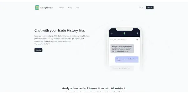 Screenshot of Trading Literacy