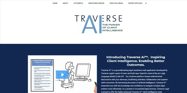 Screenshot of Traverse AI™
