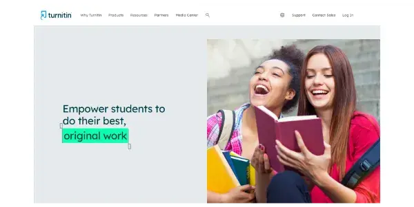 Screenshot of Turnitin