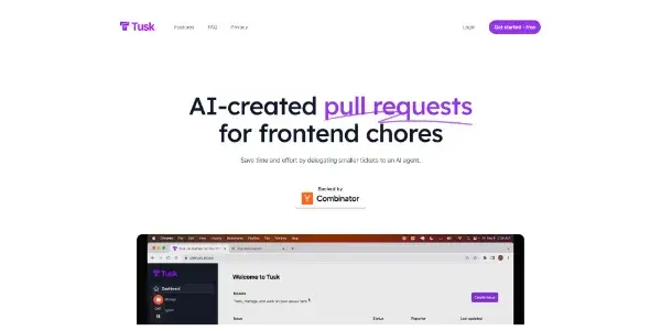 Screenshot of Tusk AI