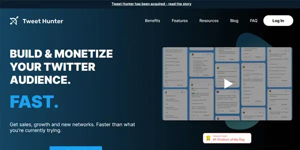 Screenshot of Tweet Hunter
