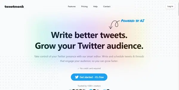Screenshot of Tweet Monk