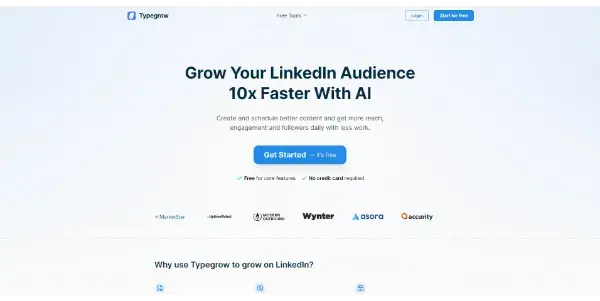 Screenshot of Typegrow