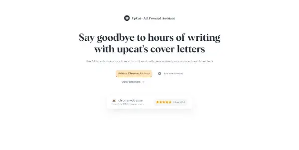 Screenshot of Upcat AI