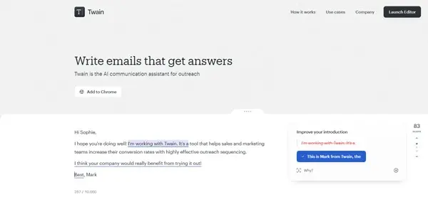 Screenshot of Usetwain