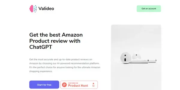Screenshot of Valideo