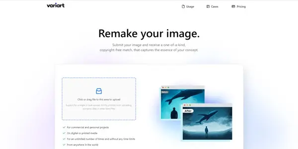 Screenshot of Variart