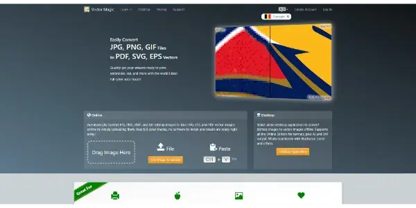 Screenshot of Vector Magic