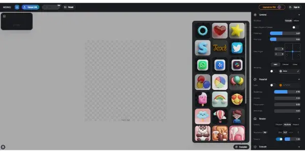 Screenshot of Vector to 3D