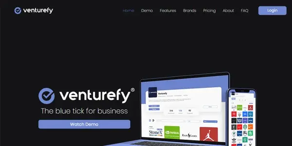 Screenshot of Venturefy