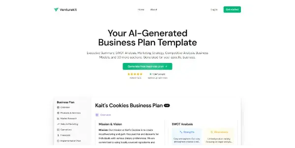 Screenshot of Venturekit