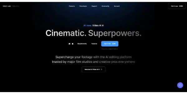Screenshot of Video AI by Topaz Labs