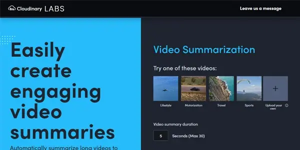Screenshot of Video Summarization