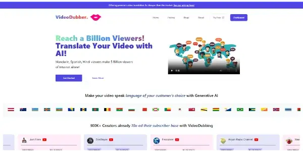 Screenshot of VideoDubber
