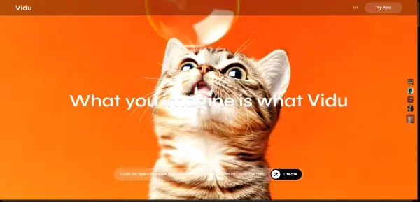 Screenshot of Vidu AI
