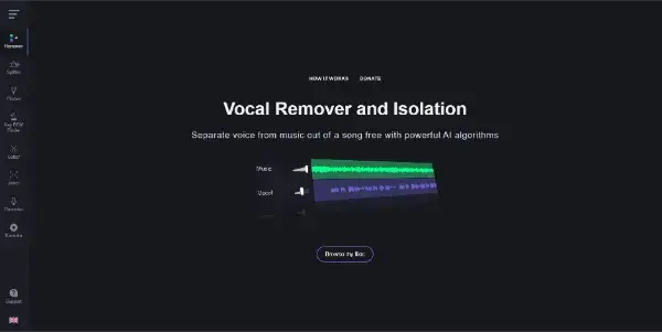 Screenshot of Vocal Remover