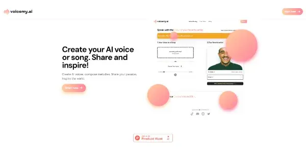 Screenshot of Voicemy.ai