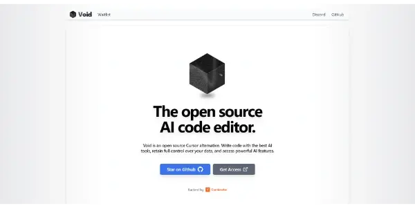 Screenshot of Void Editor
