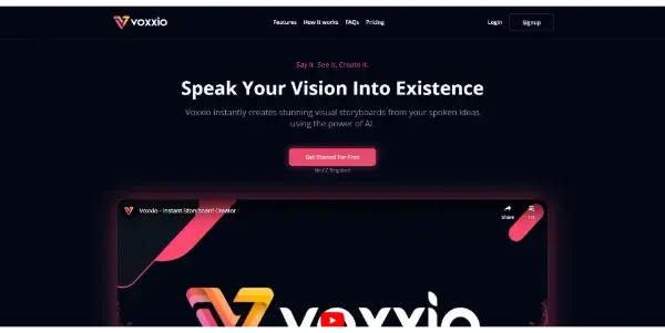 Screenshot of Voxxio