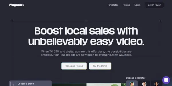 Screenshot of Waymark