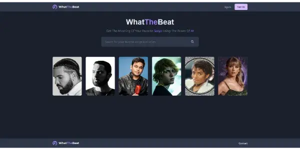 Screenshot of WhatTheBeat
