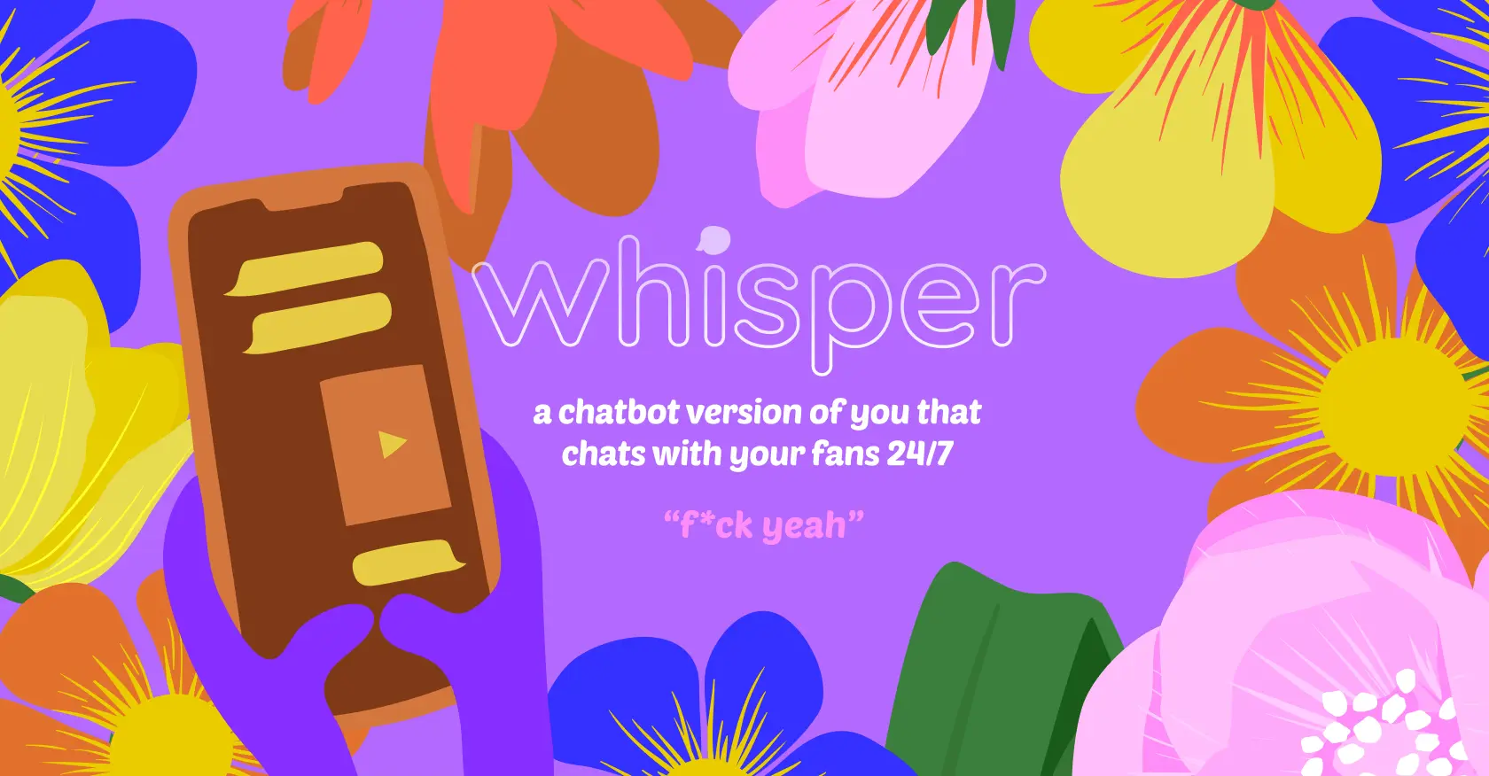 Screenshot of Whisper.fans