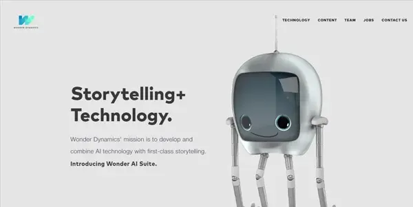 Screenshot of Wonder Dynamics