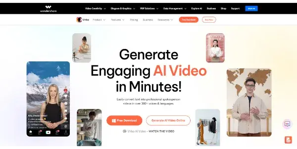 Screenshot of Wondershare Virbo
