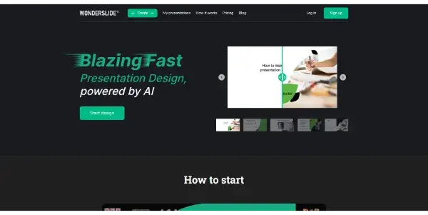 Screenshot of Wonderslide AI