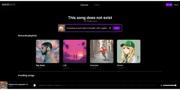 Screenshot of Wordband