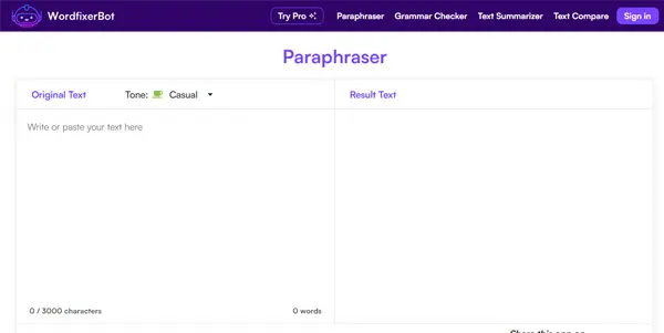 Screenshot of WordfixerBot