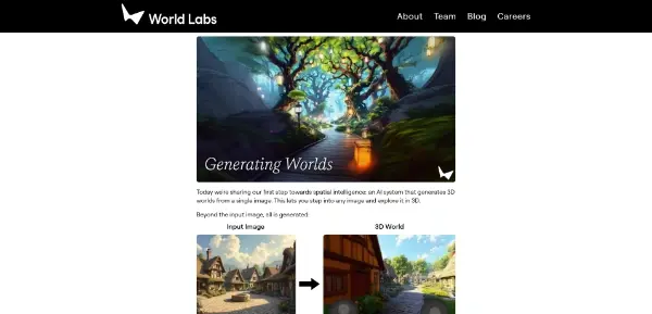 Screenshot of World Labs