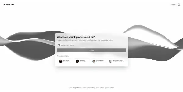 Screenshot of X to Voice