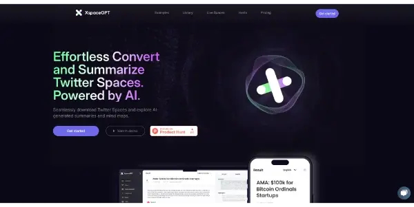 Screenshot of XspaceGPT