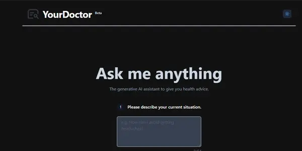 Screenshot of YourDoctor AI