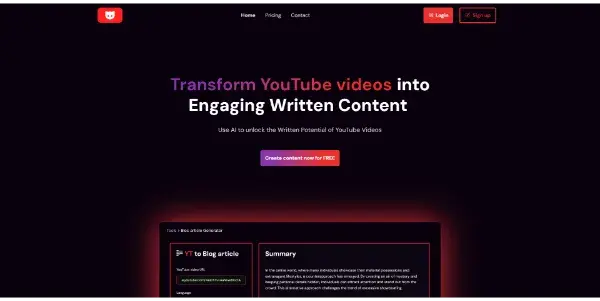 Screenshot of YT Copycat